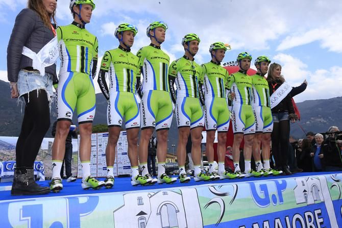 The Cannondale team at GP Camaiore