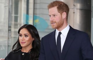 Meghan, Duchess of Sussex and Prince Harry, Duke of Sussex visit New Zealand House to sign the book of condolence