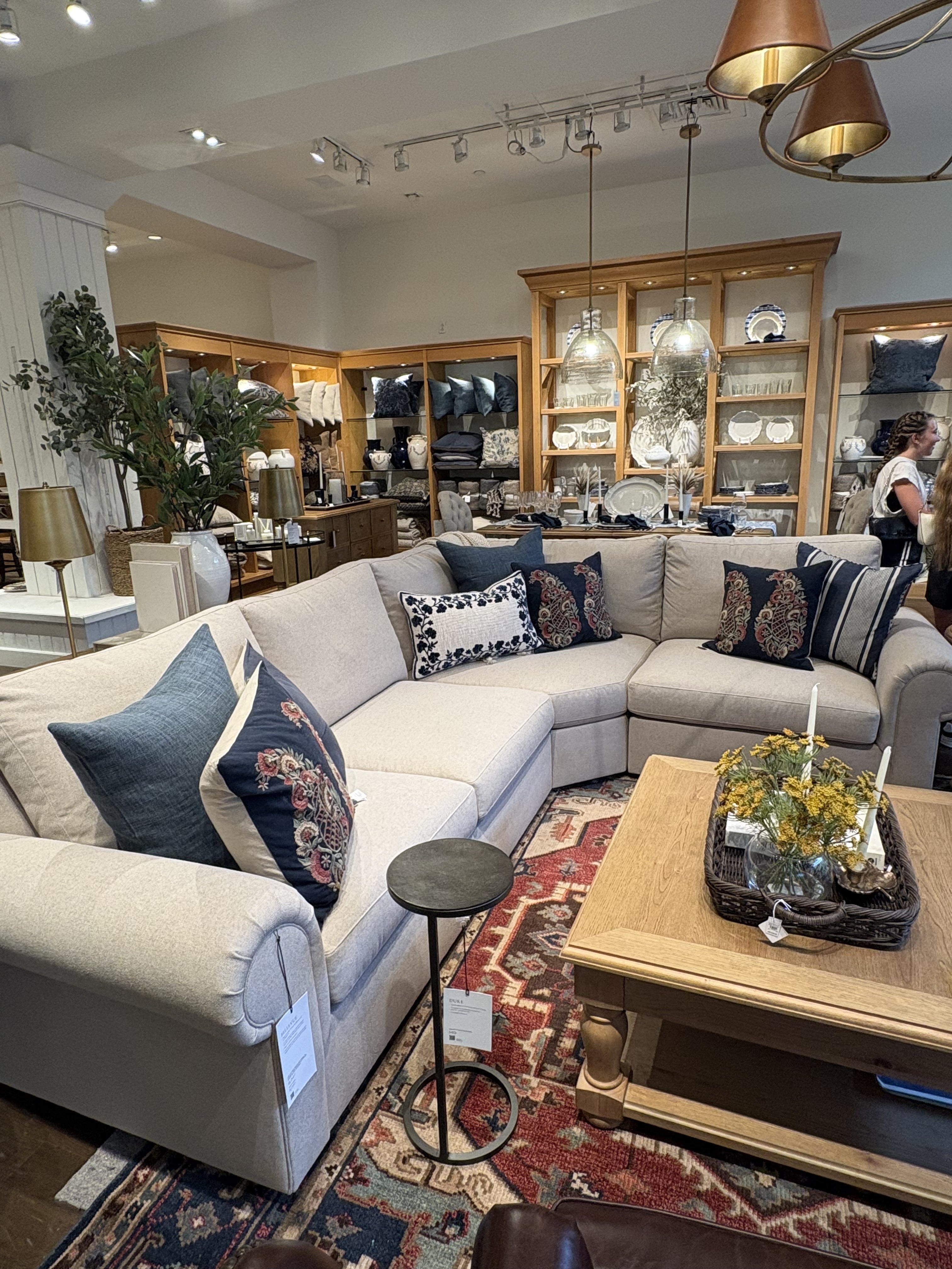 pottery barn sectional sofa