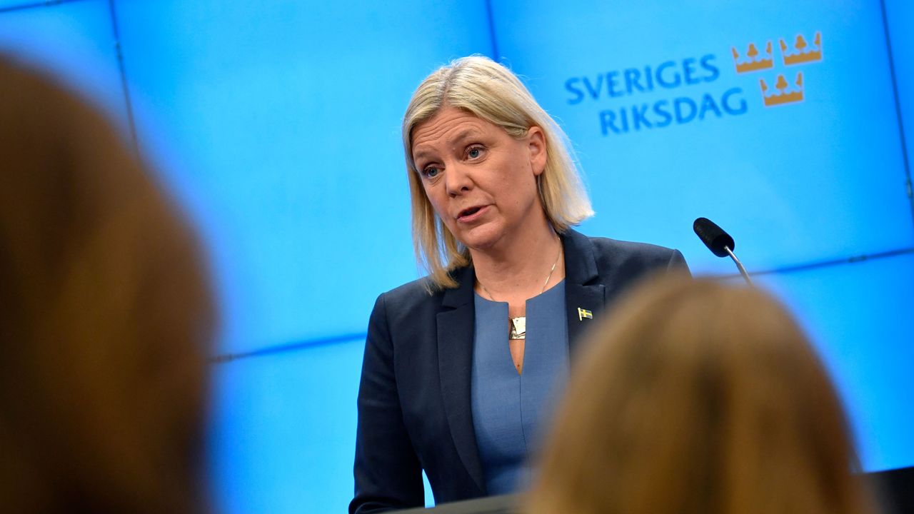 Social Democrat leader and former prime minister Magdalena Andersson