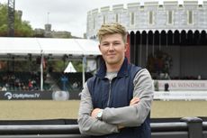 Harry Charles, Rolex testimonee, at Royal Windsor Horse Show