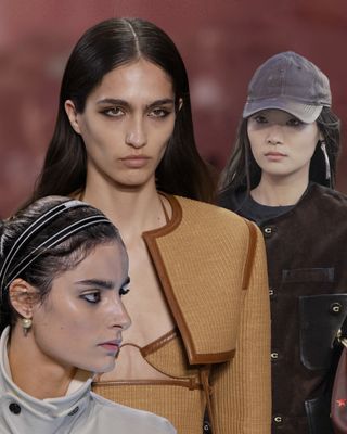 Models wearing lived-in liner, one of the biggest make-up trends 2025