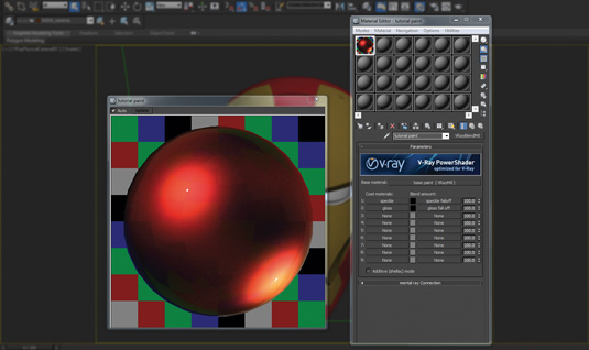 Using V-Ray materials allows you control precisely how each layer interacts with the one below