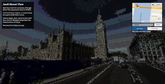 CHECK THIS OUT! ASCII art Google Street View | Creative Bloq