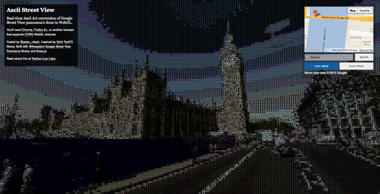 ASCII Google Street View: Parliament