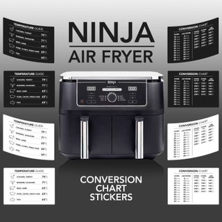 Ninja air fryer conversion chart sticker
