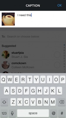 instagram direct caption composing 225x400