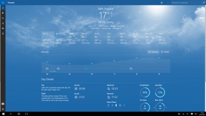 Apps are full screen by default