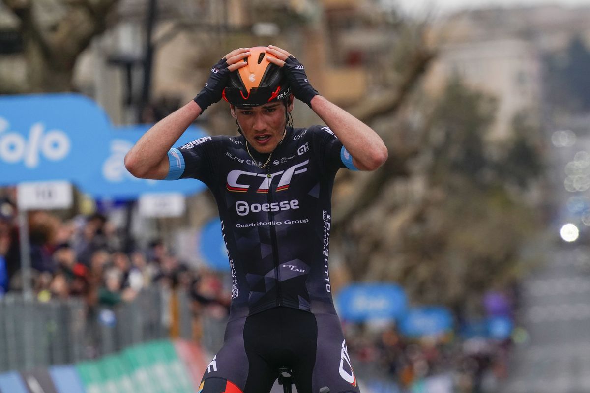 Giro di Sicilia 2022 - 3rd Edition - 3rd stage Realmonte - Piazza Armerina 171 km - 14/04/2022 - Fran Miholjevic
(CRO - Cycling Team Friuli ASD) - photo Massimo Fulgenzi/SprintCyclingAgency&Acirc;&copy;2022