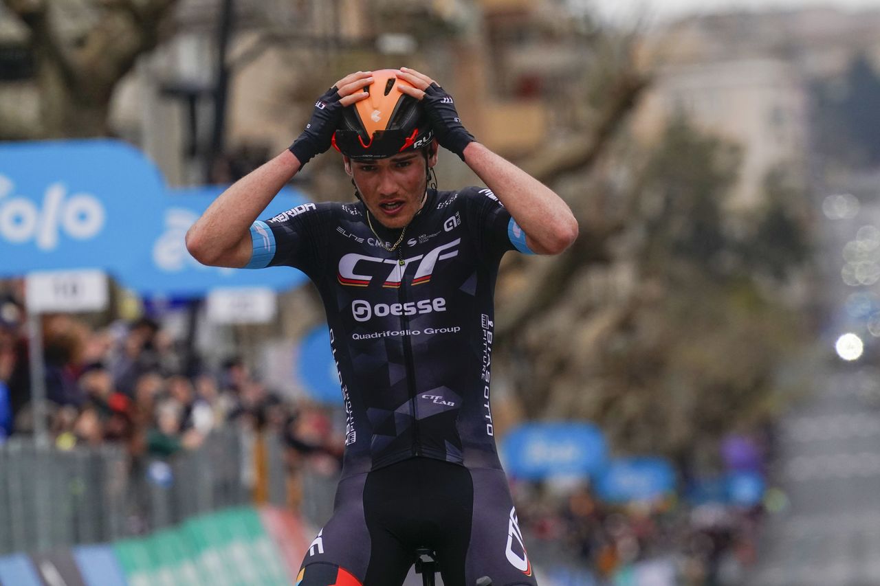 Giro di Sicilia 2022 - 3rd Edition - 3rd stage Realmonte - Piazza Armerina 171 km - 14/04/2022 - Fran Miholjevic
(CRO - Cycling Team Friuli ASD) - photo Massimo Fulgenzi/SprintCyclingAgency&Acirc;&copy;2022