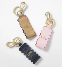Mark & Graham Scalloped Leather Keychain Mark & Graham Scalloped Leather Keychain
