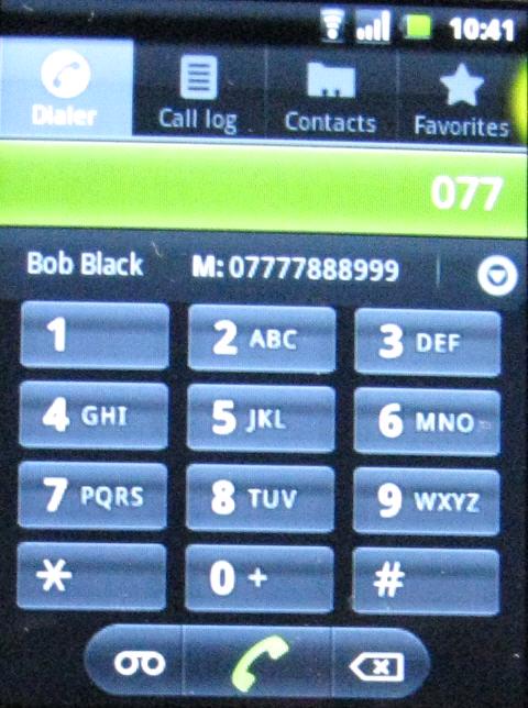Vodafone smart dialler