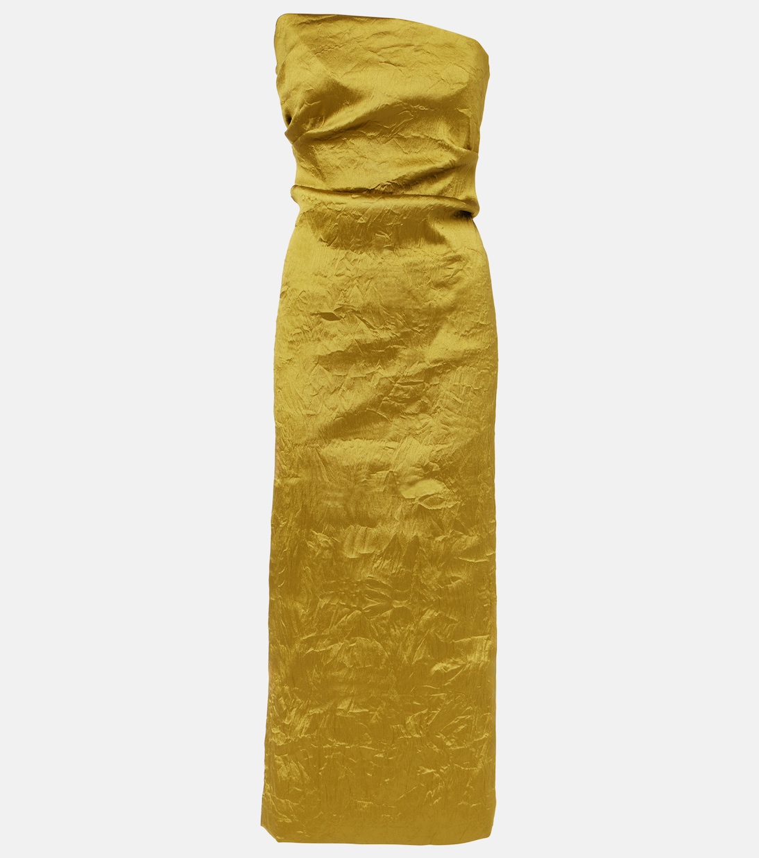 Kezia Draped Lam&amp;eacute; Midi Dress