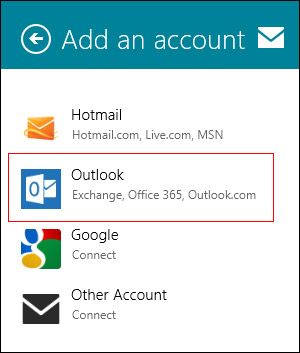 Add Outlook Account