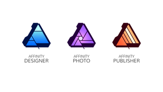 New branding: Affinity apps now have a sleeker, flatter design