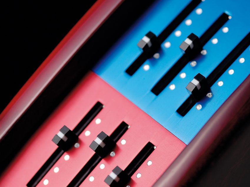 Set up the onboard effects using the sliders, then save it to one of 55 presets.
