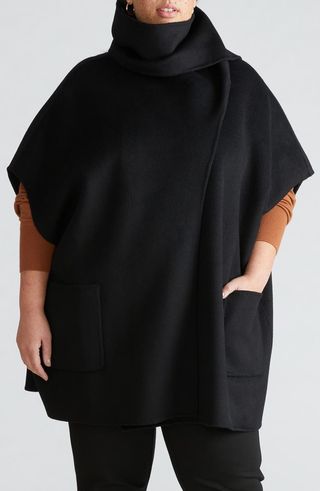 Tilda Wool Blend Double Face Cape