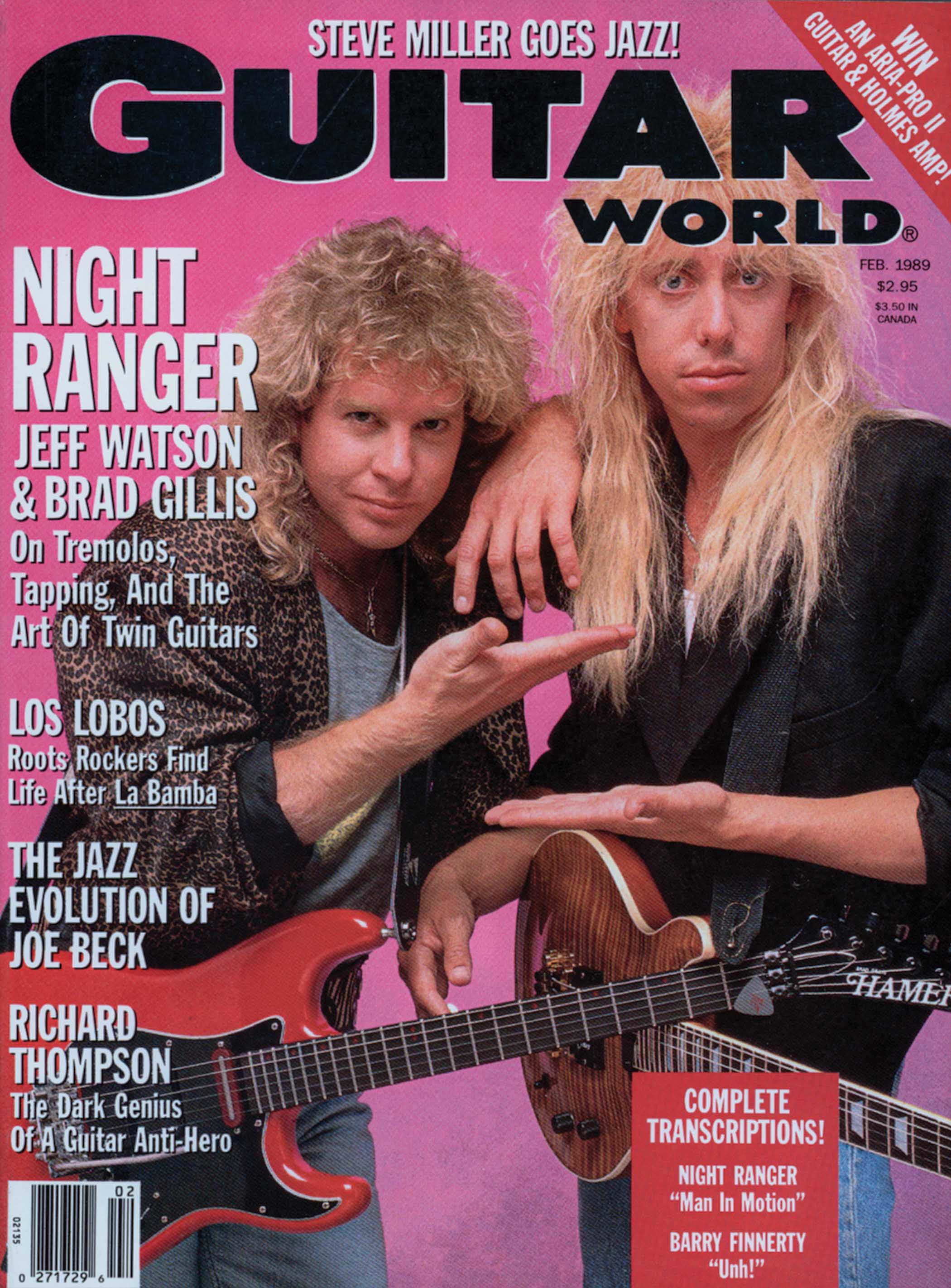 GW February 1989 cover ft Jeff Watson and Brad Gillis