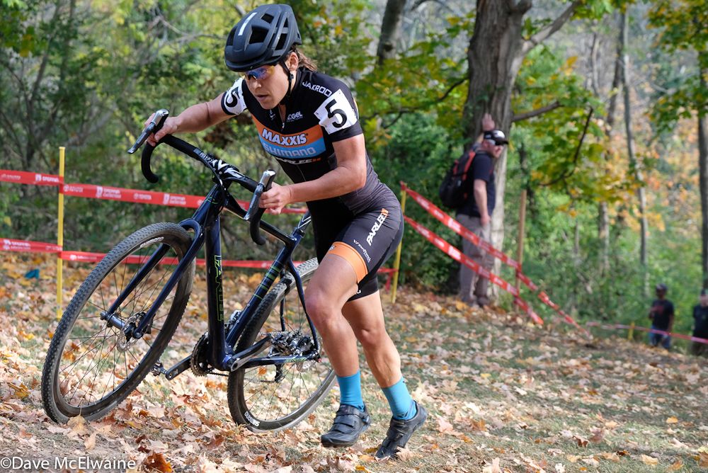 Crystal Anthony (Maxxis Shimano) was in quite a battle with Rochette for second place