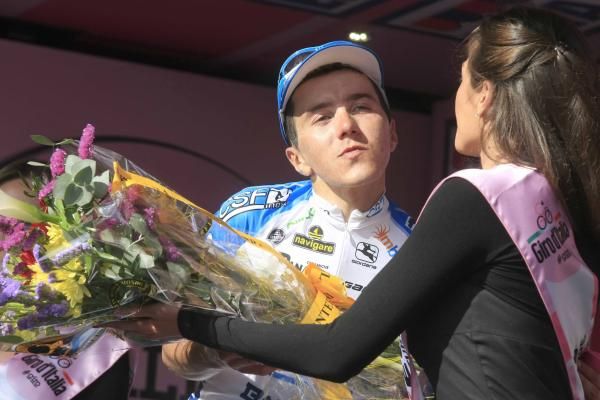 Domenico Pozzovivo (Colnago-CSF Inox) took his first ever stage win at the Giro d'Italia.