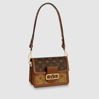 SPEND: Louis Vuitton Dauphine Mini Bag
Launched in 2019, this has quickly become a mini must-have. The high-shine Louis Vuitton lock is the perfect finishing touch. 
