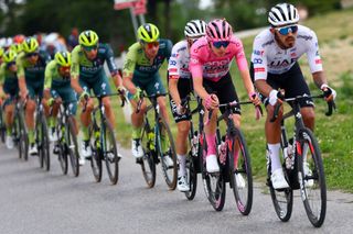Tadej Pogacar on stage 12 at the Giro d'Italia