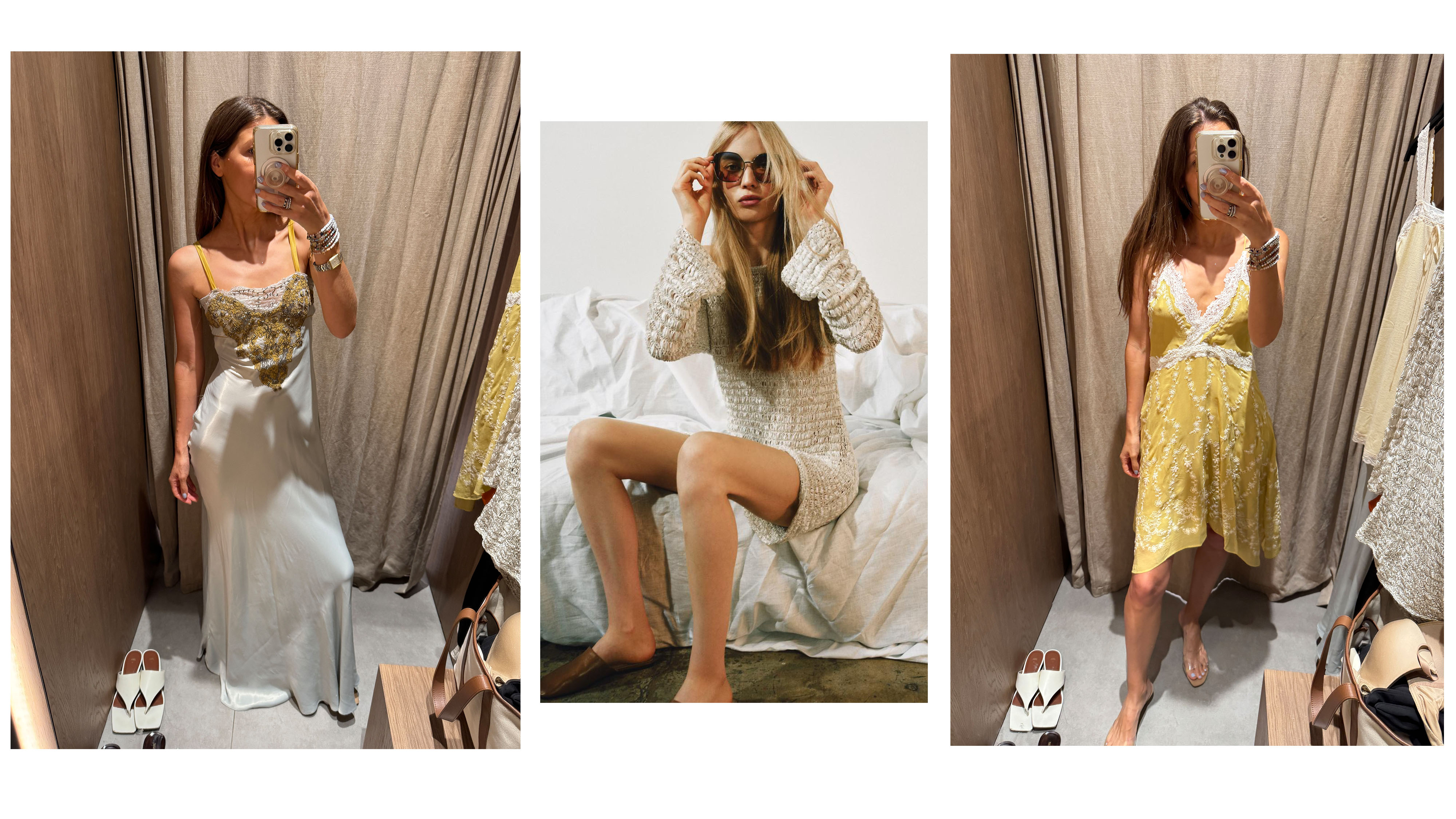 Judith Jones in several Zara dresses