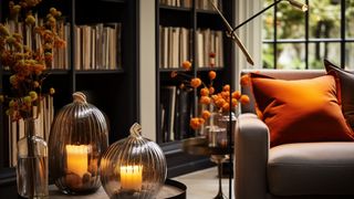 autumn colours in an interior room scheme - autumn decor ideas