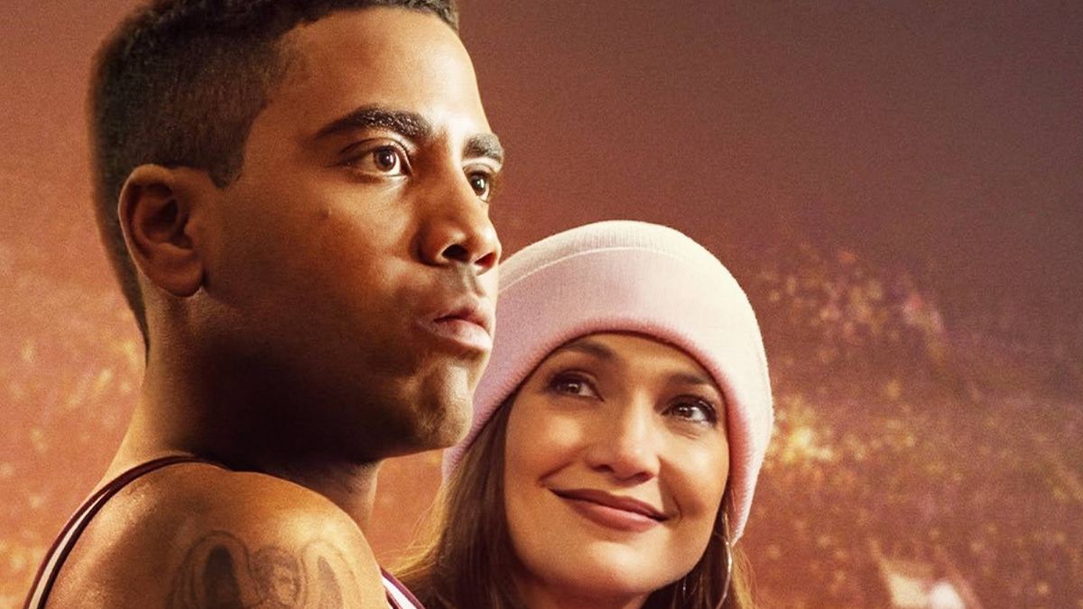 Jharrel Jerome and Jennifer Lopez in &quot;Unstoppable&quot; poster 