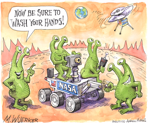 Editorial Cartoon U.S. mars perseverance