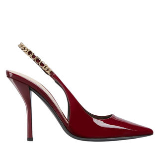Womens Gucci 6207 Red Patent Leather Signoria Slingback Pumps 105 | Harrods Uk