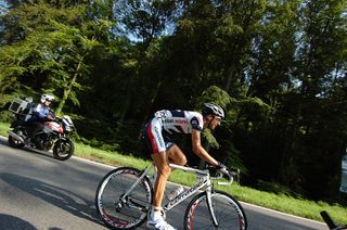 Reto Hollenstein (Vorarlberg-Corratec) on the attack on stage 6