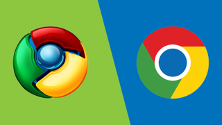 Le icone di Google Chrome 1 e Chrome 100 
