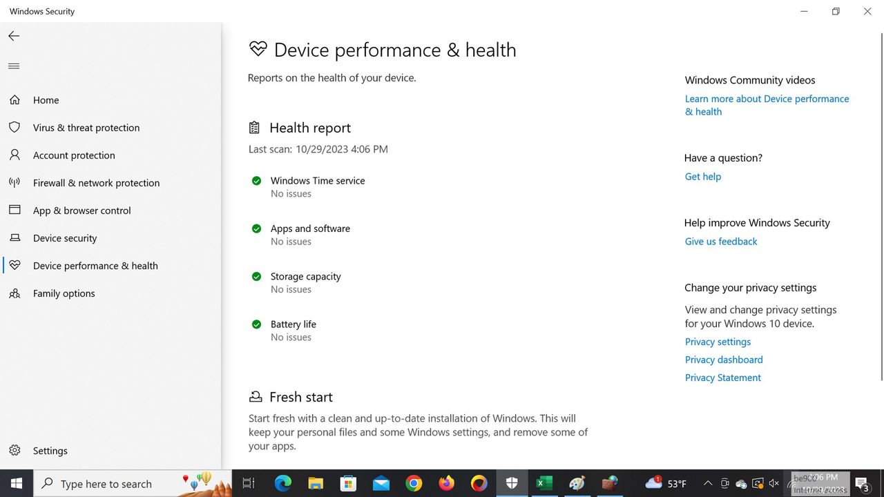 Microsoft Defender screen shot