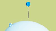 Pin balancing on balloon, representing how to lower cortisol levels