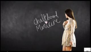 chalkboard manicure
