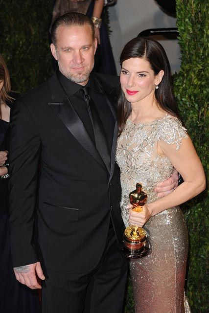 Sandra Bullock and Jesse James at the Vanity Fair party