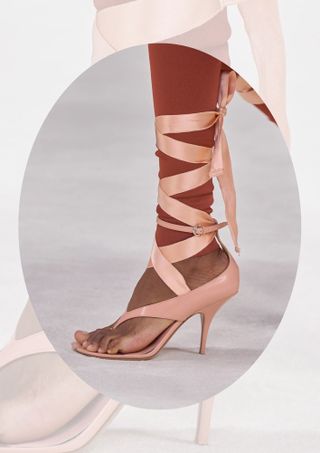 Shoe colour trends 2024: Blush pink