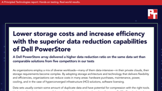 Lower storage costs and increase efficiency with the superior data reduction capabilities of Dell PowerStore