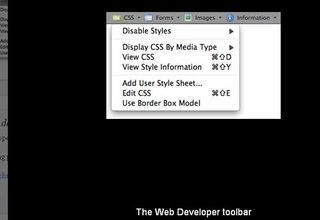 Web-developer toolbar