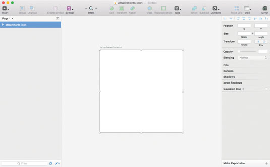 Get your 60px by 60px artboard in Sketch