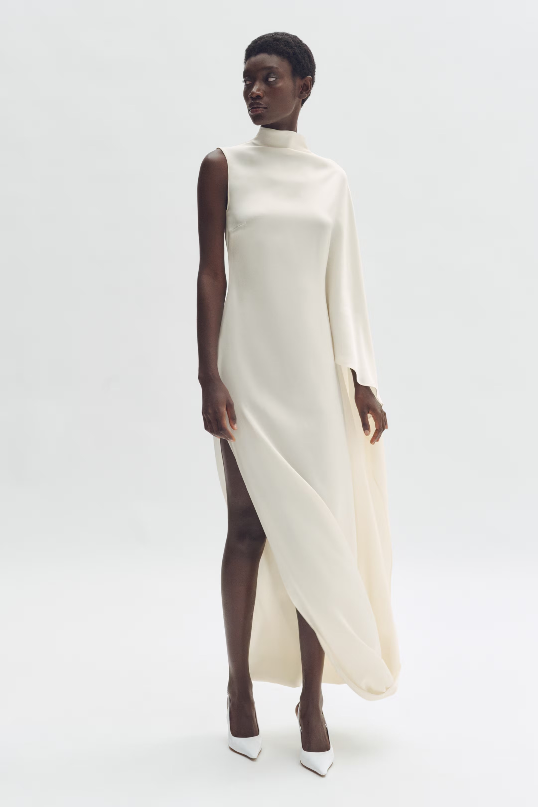 Stella McCartney x H&amp;M, Satin Cape Dress