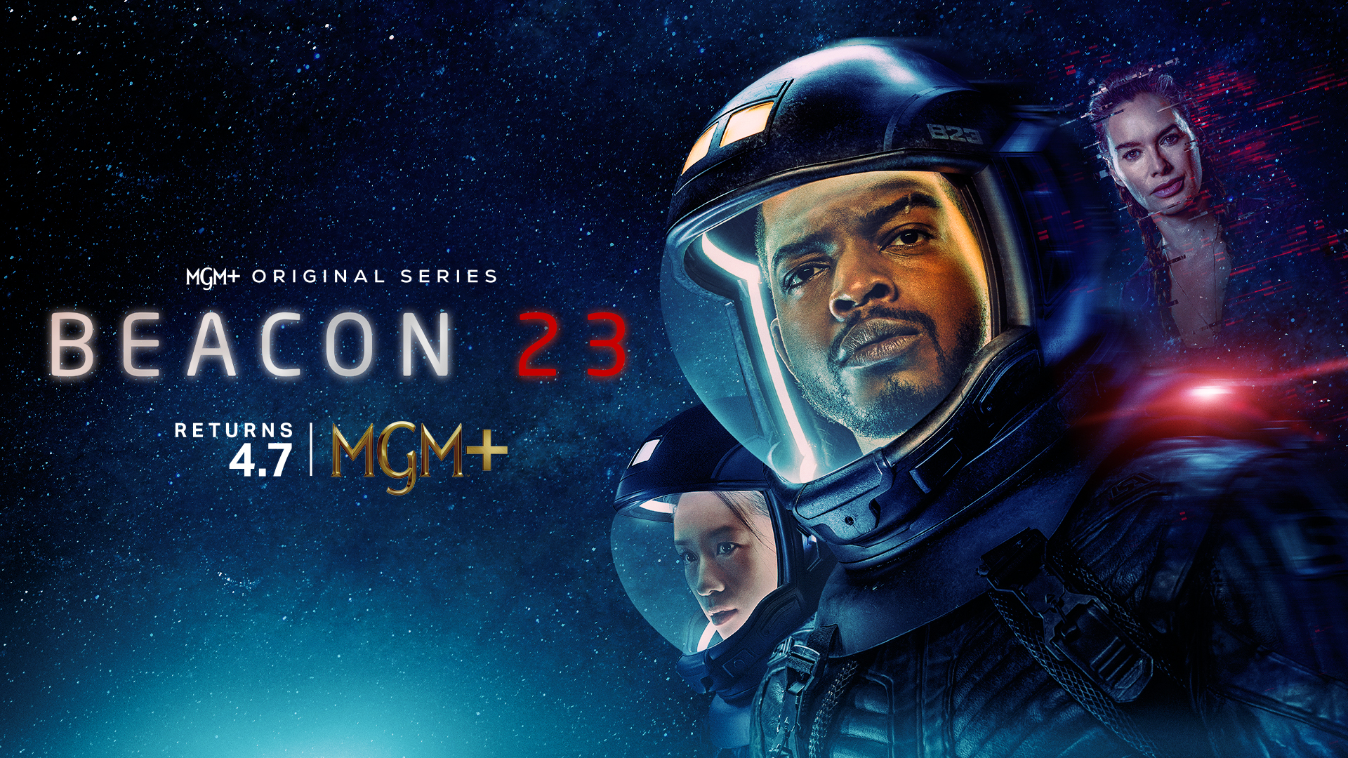 Beacon 23 series returns to MGM+ on April 7 with glowing blue rocks and alien artifacts