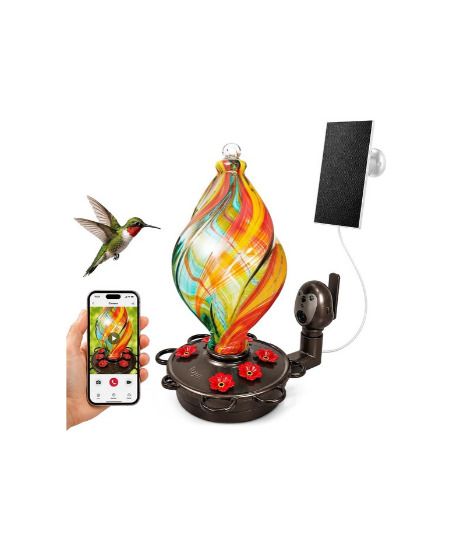 Lujii Smart Glass Hummingbird Feeder