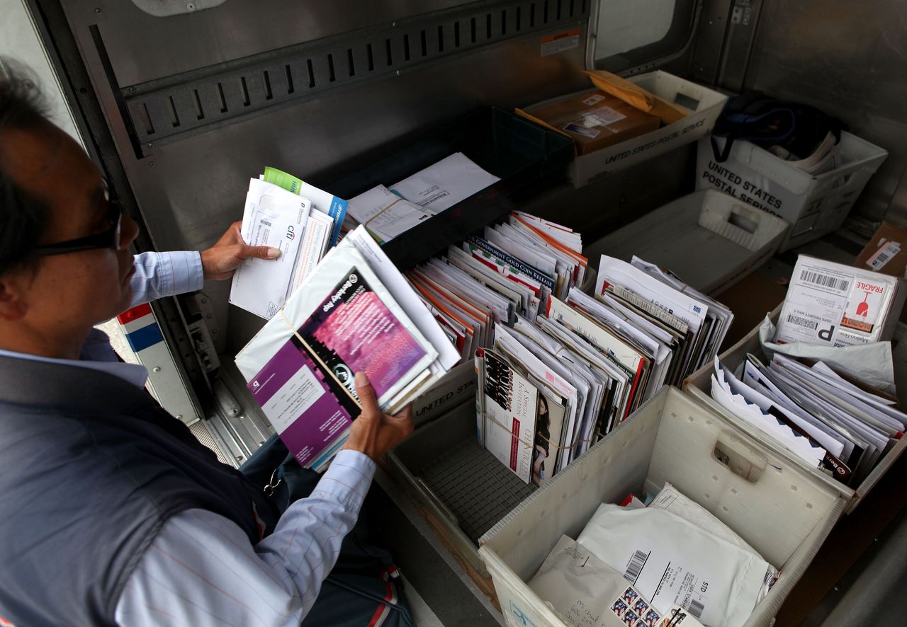 A USPS worker.