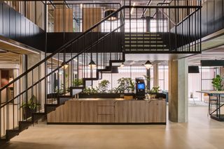 MYO SODA workspace flexible office with staircase