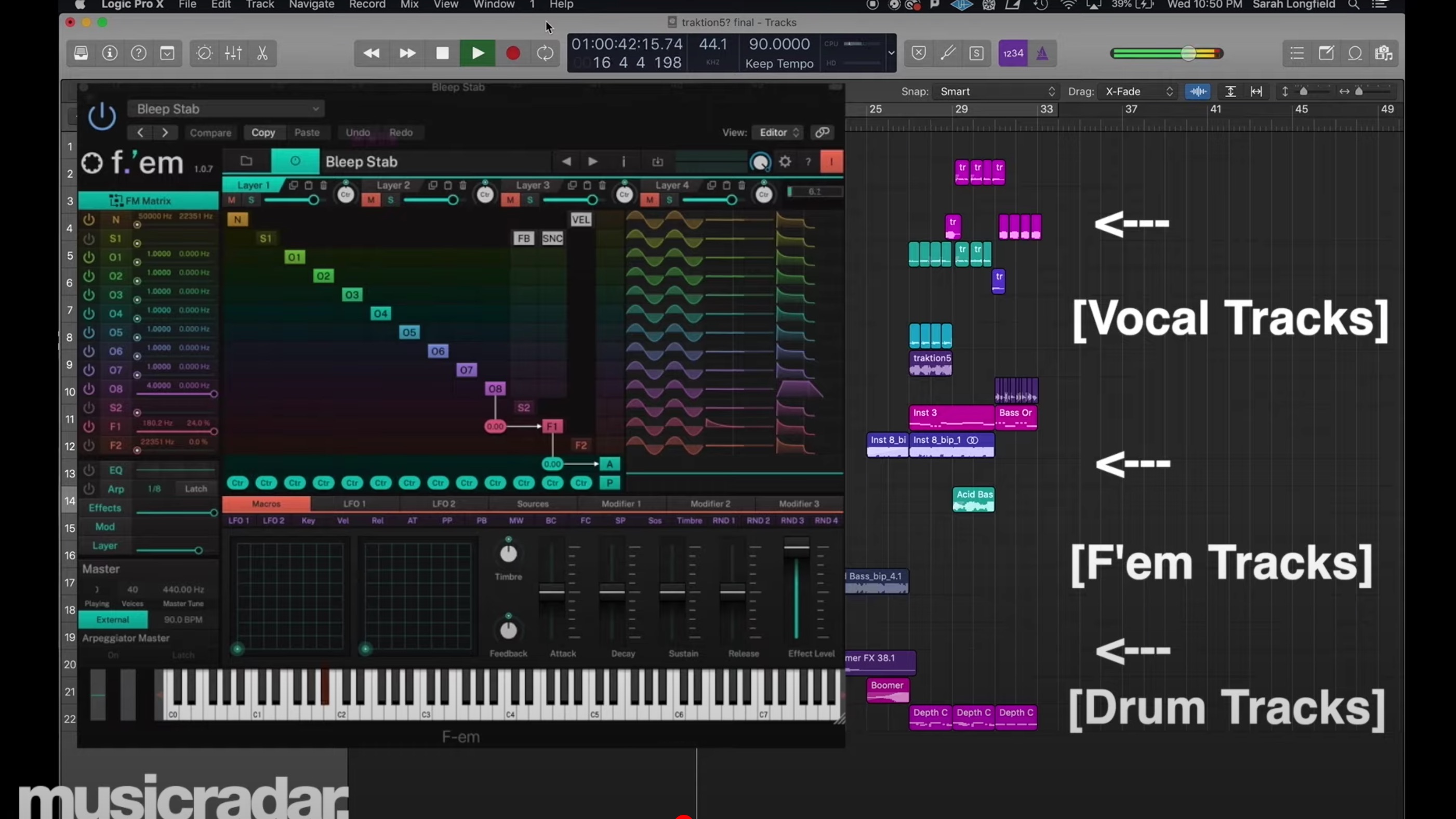 Tracktion Sarah Longfield demo