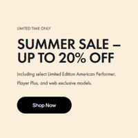 Fender shop: Save up to 20%