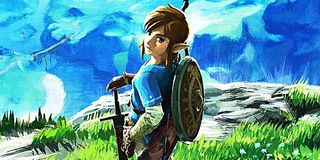 Artwork of Link from Breath of the Wild.