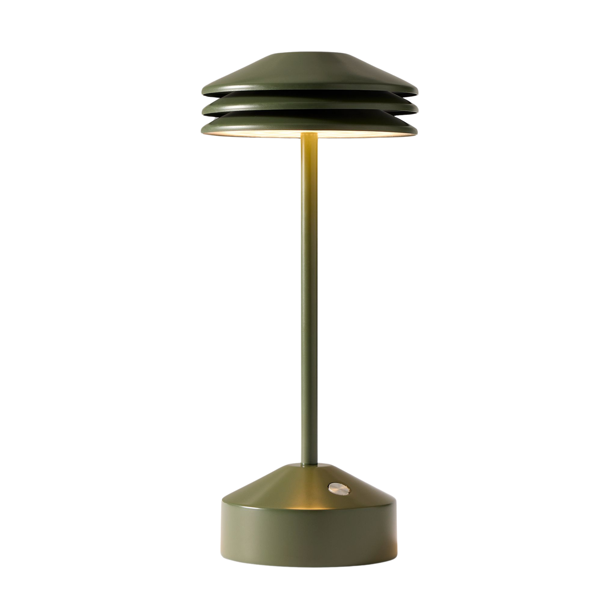 small green portable table lamp